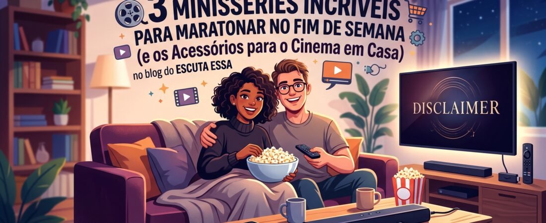3 Minisséries Incríveis para Maratonar no Fim de Semana (e os Acessórios para o Cinema em Casa)