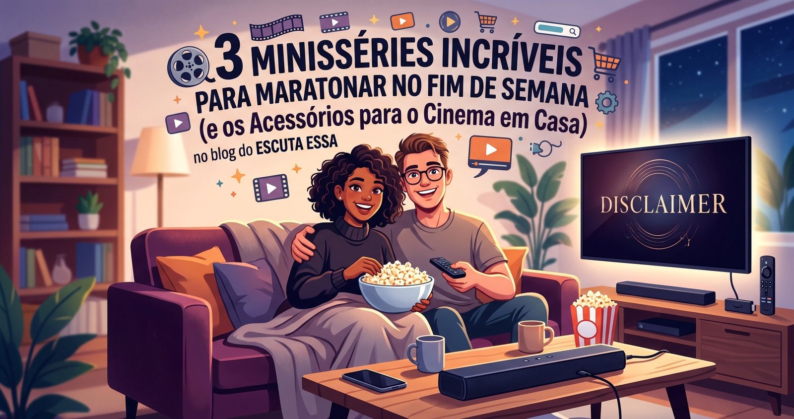 3 Minisséries Incríveis para Maratonar no Fim de Semana (e os Acessórios para o Cinema em Casa)